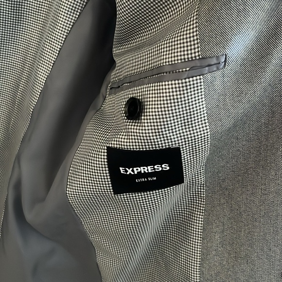 Grey Express Suit Jacket. Size 36s Extra Slim - Picture 2 of 4